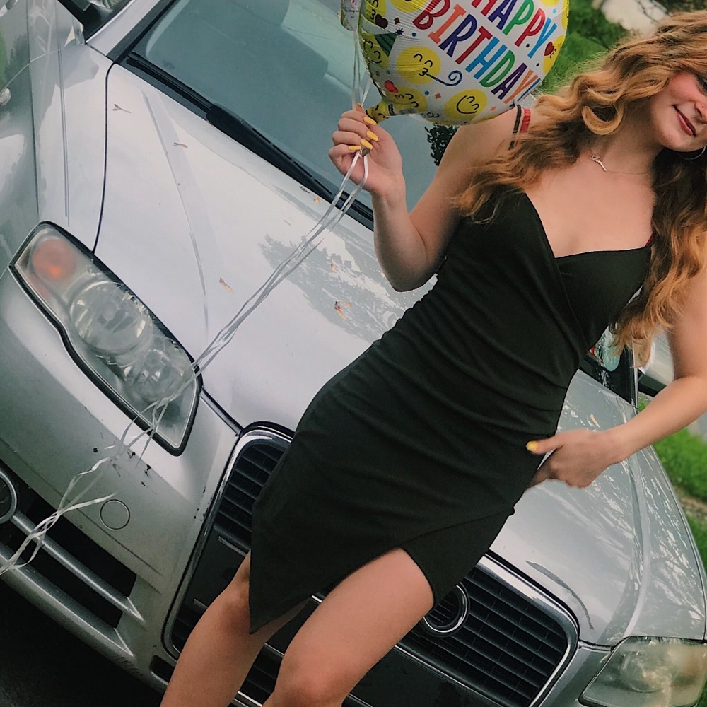 Olive green dress